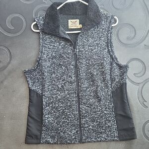 Faded Glory Black and Gray Sweater Vest